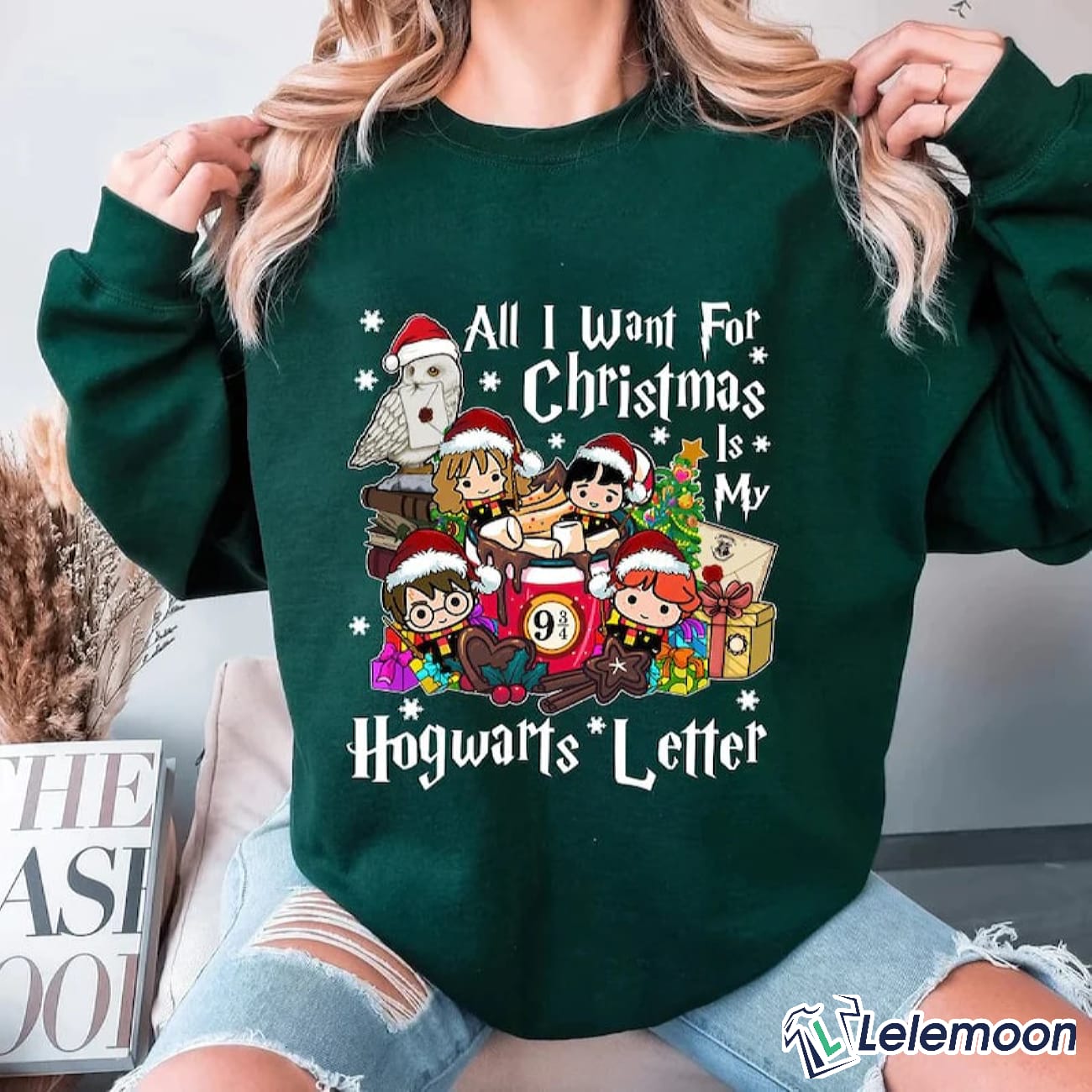 All i want for christmas best sale is my hogwarts letter sweater