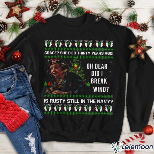 Aunt Bethany Oh Dear Did I Break Wind Christmas Sweatshirt $30.95