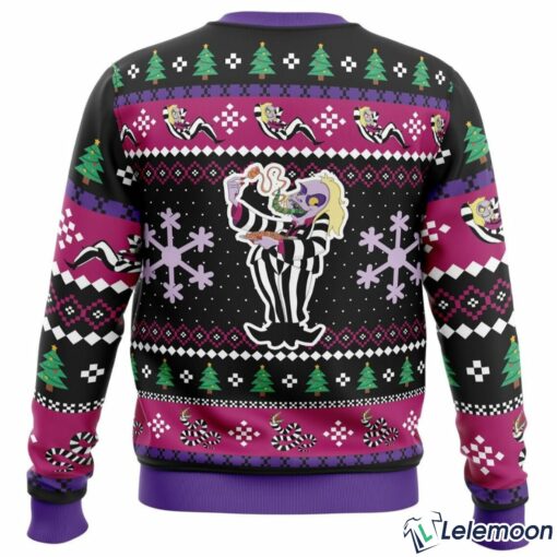 Beetleguise Beetlejuice Ugly Christmas Sweater $41.95