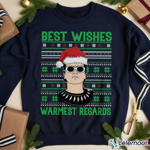 Best Wishes Warmest Regards David Rose Christmas Sweater $30.95