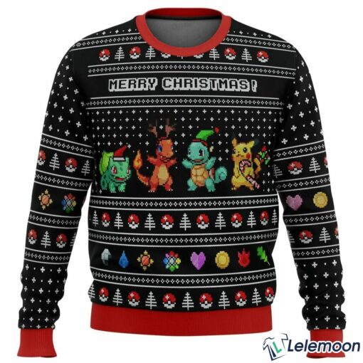 Bulbasaur Charmander Christmas Sweater $41.95