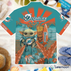 Baby Yoda Miami Dolphins Hawaiian T-Shirt $36.95