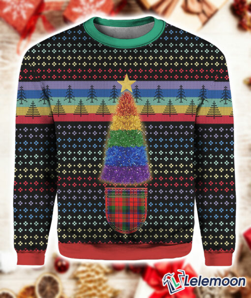 LGBT Christmas Tree Ugly Sweater $41.95