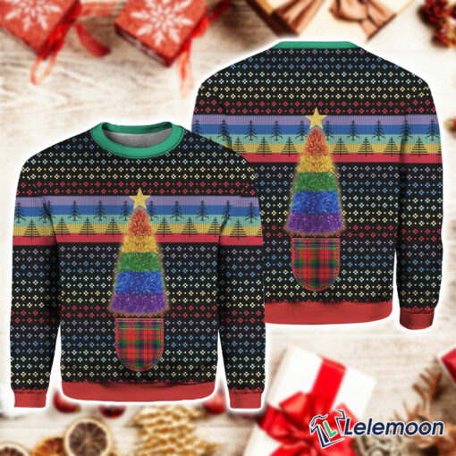 LGBT Christmas Tree Ugly Sweater $41.95