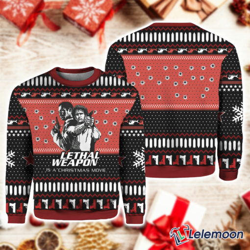 Lethal Weapon Is a Christmas Movie Christmas Sweater $41.95
