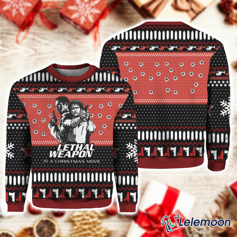 Lethal Weapon Is a Christmas Movie Christmas Sweater Lethal Weapon Is a Christmas Movie Christmas Sweater $41.95