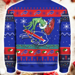 Buffalo Bills Grnch Christmas Ugly Sweater $41.95