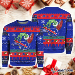 Buffalo Bills Grnch Christmas Ugly Sweater $41.95