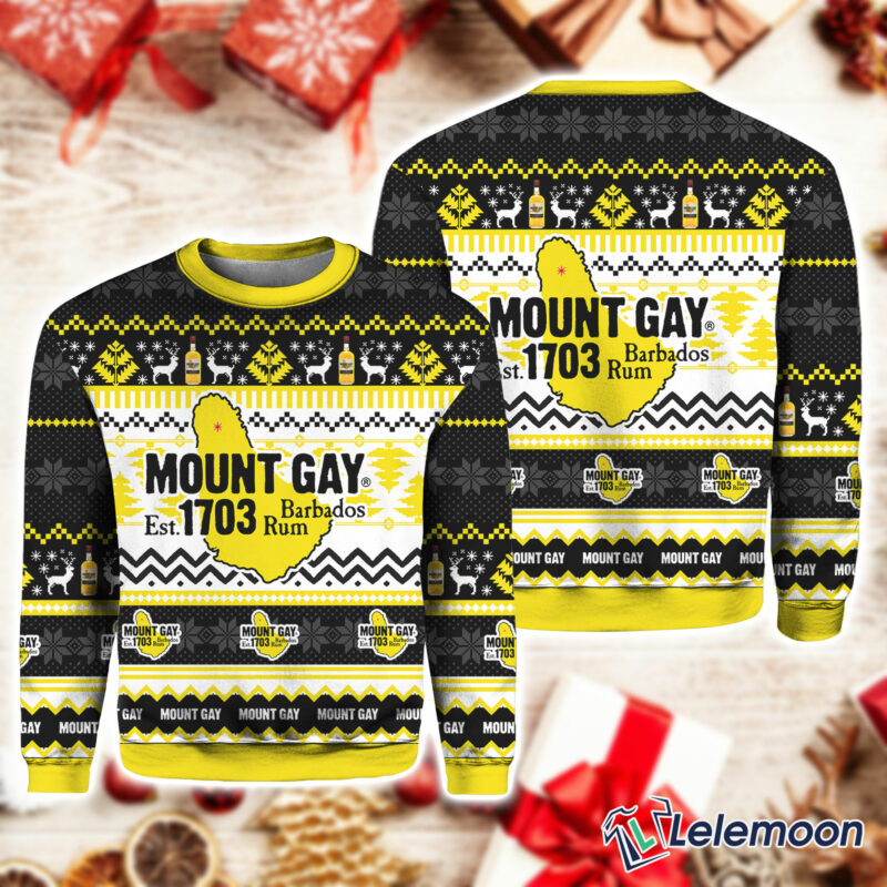 Mount Gay Rum Ugly Christmas Sweater Mount Gay Rum Ugly Christmas Sweater $41.95
