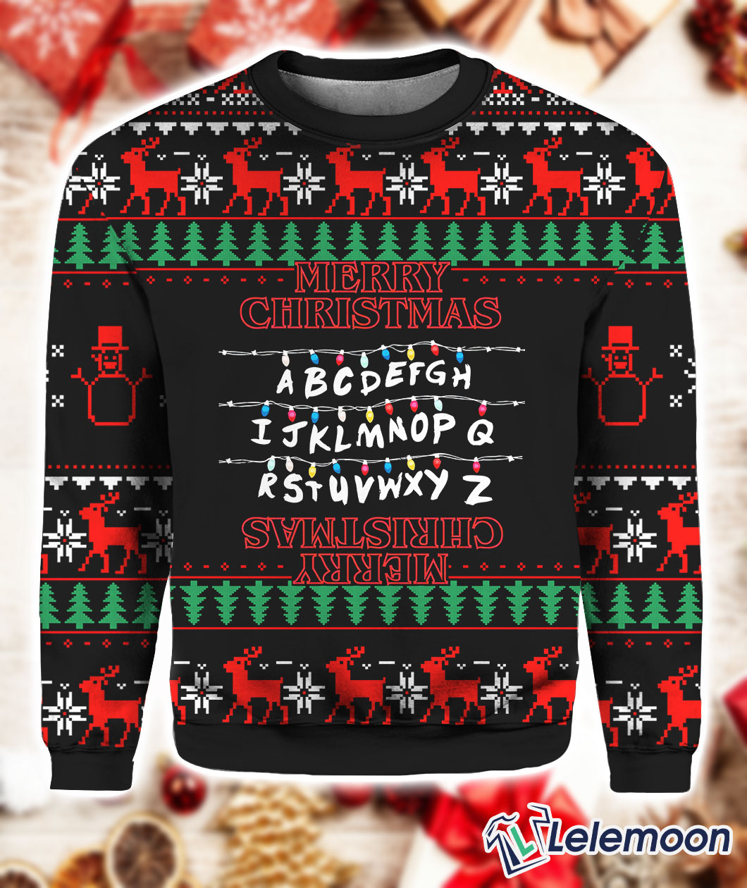 Stranger things hotsell alphabet sweater