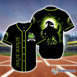 Oogie Boogie Baseball Jersey, Horror Halloween Baseball Jersey $36.95