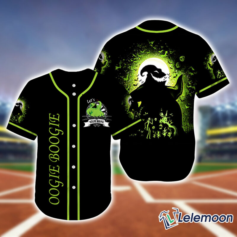 Oogie Boogie Baseball Jersey, Horror Halloween Baseball Jersey Oogie Boogie Baseball Jersey, Horror Halloween Baseball Jersey $36.95