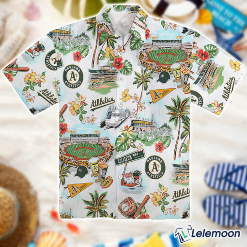 Oakland Athletics Scenic Hawaiian T-Shirt $36.95