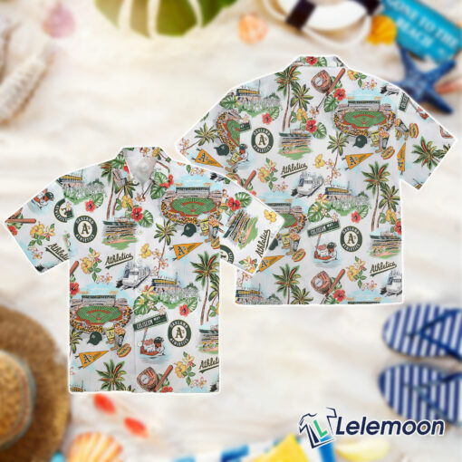 Oakland Athletics Scenic Hawaiian T-Shirt $36.95