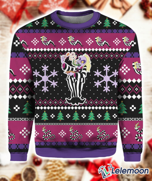 Beetleguise Beetlejuice Christmas Sweater $41.95