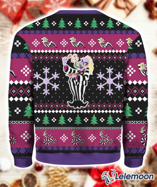 Beetleguise Beetlejuice Christmas Sweater $41.95