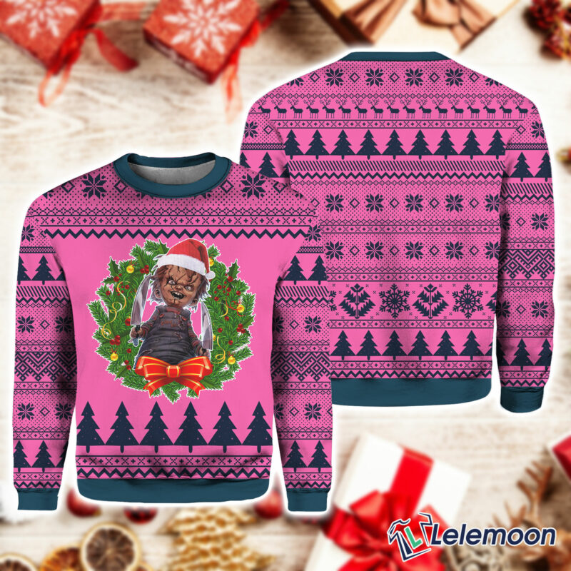 Chucky Doll ugly Christmas sweater Chucky Doll ugly Christmas sweater $41.95