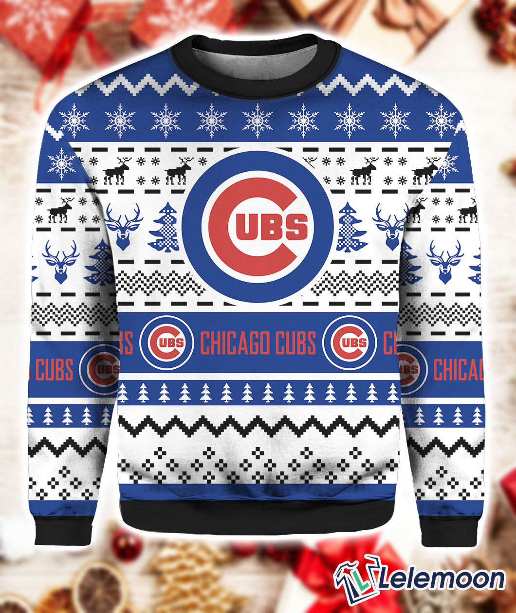 Cubs Christmas Sweater - Lelemoon