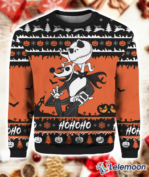 Jack and Zero Nightmare ugly Christmas sweater $41.95