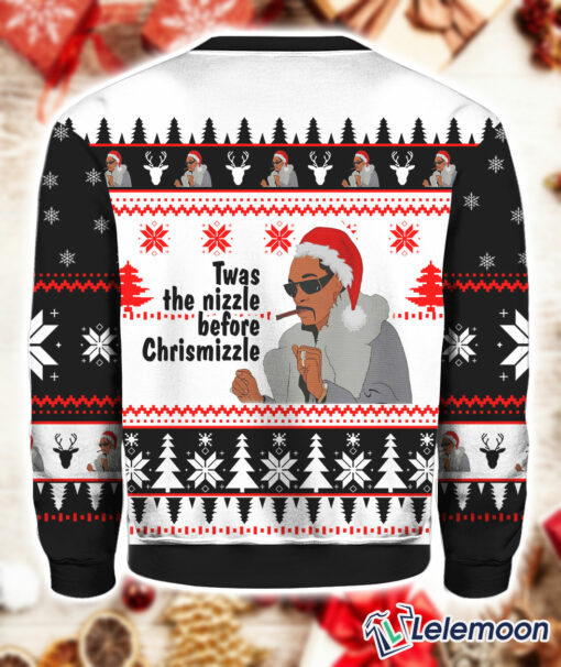 Snoop Dogg Twas The Nizzle Before Ugly Chrismizzle Sweater $41.95