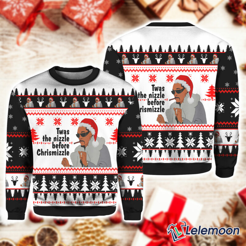 Snoop dogg twas the nizzle before christmizzle sweater outlet