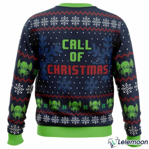 Call Of Christmas Cthulhu Ugly Christmas Sweater $41.95