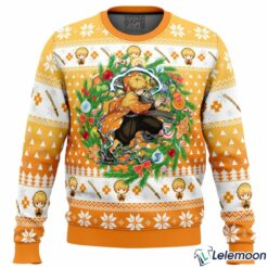 Christmas Zenitsu Agatsuma Demon Slayer Ugly Christmas Sweater $41.95