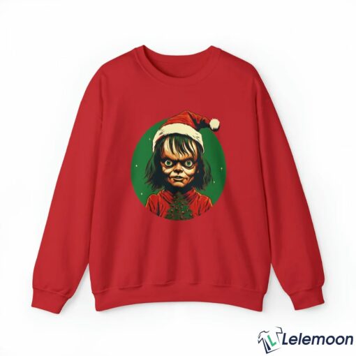 Chucky Santa Christmas Sweatshirt $30.95