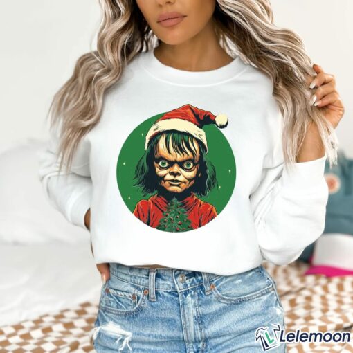 Chucky Santa Christmas Sweatshirt $30.95