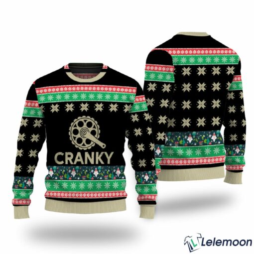 Cranky Sweater Funny Bicycle Ugly Christmas Sweater $41.95