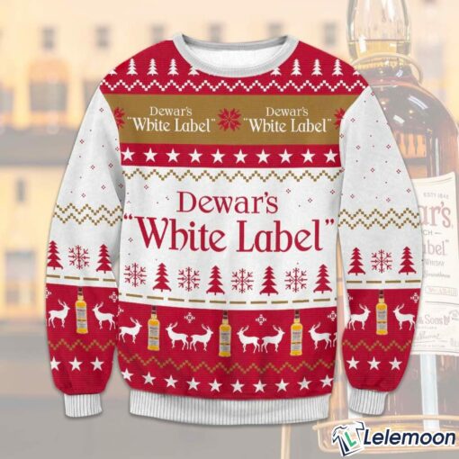 Dewars White Label Christmas Ugly Sweater $41.95