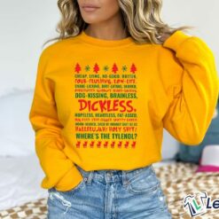 Dog Kissing Brainless Dickless Christmas Sweatshirt, Hoodie $30.95