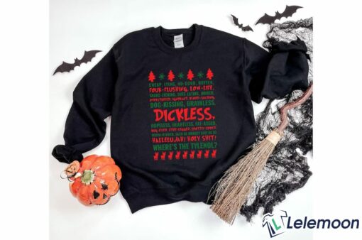 Dog Kissing Brainless Dickless Christmas Sweatshirt, Hoodie $30.95