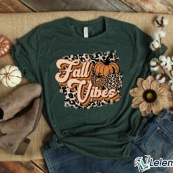 Fall Vibes Leopard Retro Shirt $19.95