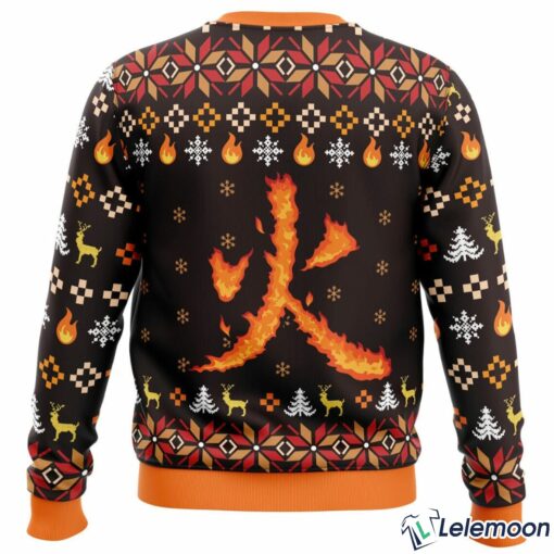 Fire Rengoku Demon Christmas Sweater $41.95