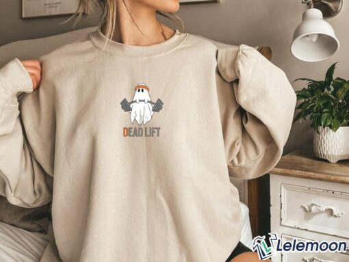Ghost Dead Lift Halloween Sweatshirt $30.95