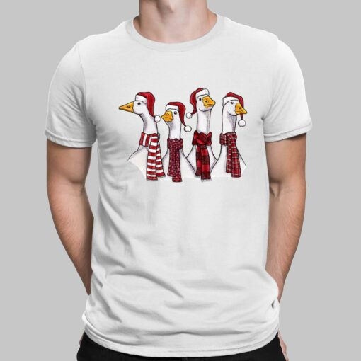 Goose Christmas Geese Crew Neck Sweatshirt $30.95