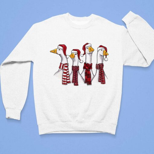 Goose Christmas Geese Crew Neck Sweatshirt $30.95