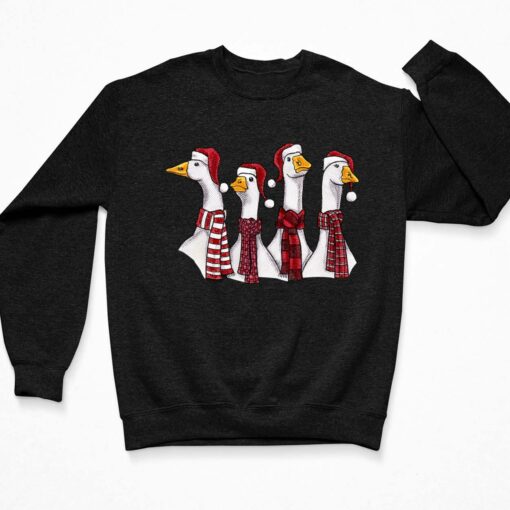 Goose Christmas Geese Crew Neck Sweatshirt $30.95