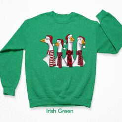 Goose Christmas Geese Crew Neck Sweatshirt $30.95