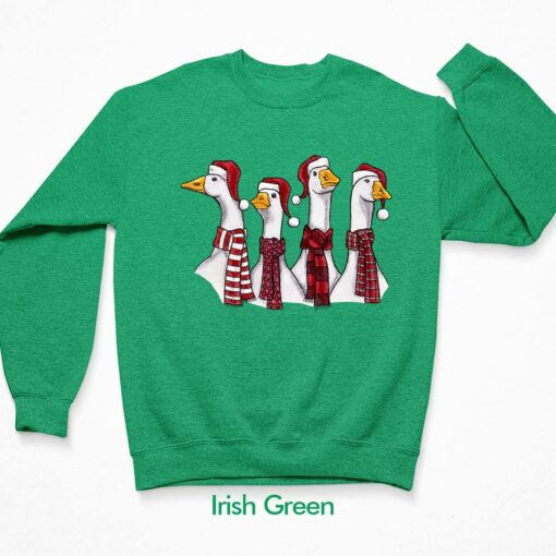 Goose Christmas Geese Crew Neck Sweatshirt $30.95
