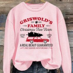 Griswold's Family Christmas Tree Farm Print Sweatshirt $30.95