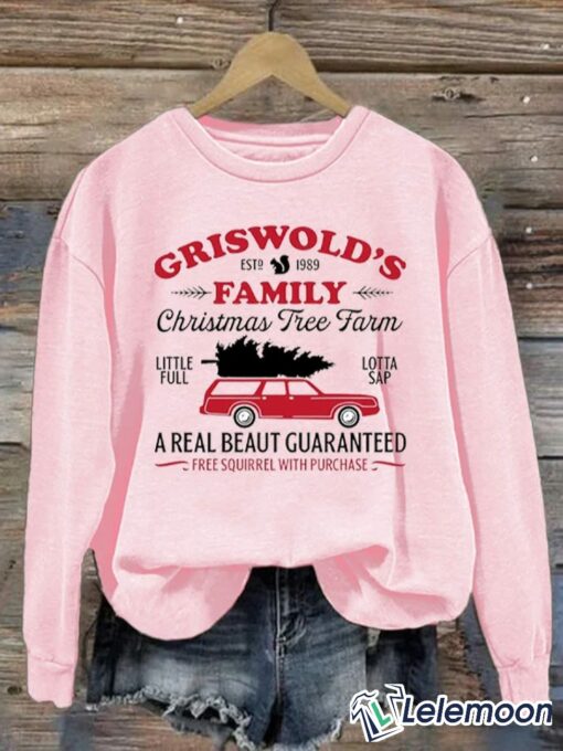 Griswold's Family Christmas Tree Farm Print Sweatshirt $30.95