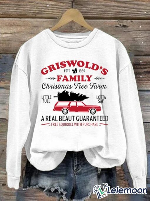 Griswold's Family Christmas Tree Farm Print Sweatshirt $30.95