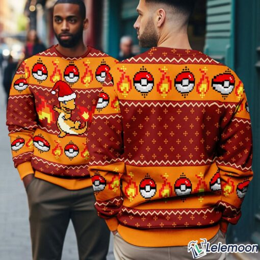 Hitokage Charmander Ugly Christmas Sweater $41.95
