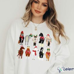 Horse Lover Animal Christmas Shirt & Sweatshirt, Christmas Farm Horse Light Shirt $19.95