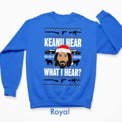 Keanu Hear What I Hear Christmas Sweater $30.95