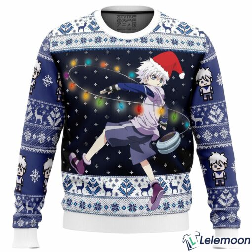 Killua Zoldyck v2 Hunter Ugly Christmas Sweater $41.95