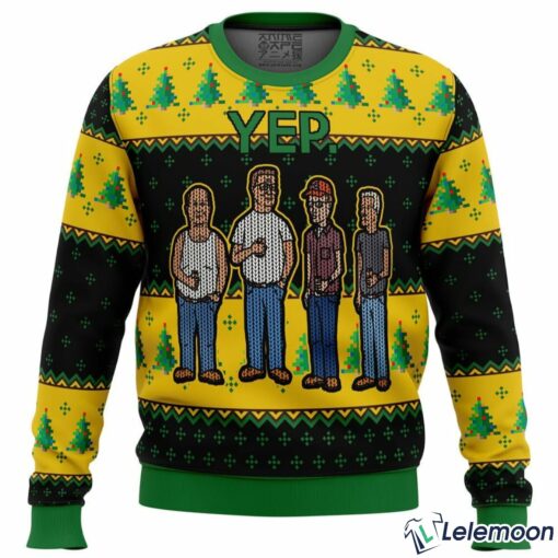 King of the Hill Yep Ugly Christmas Sweater $41.95