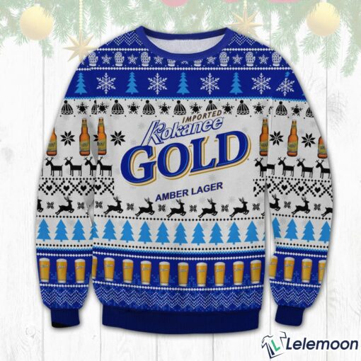 Kokanee Gold Amber Lager Christmas Sweater $41.95
